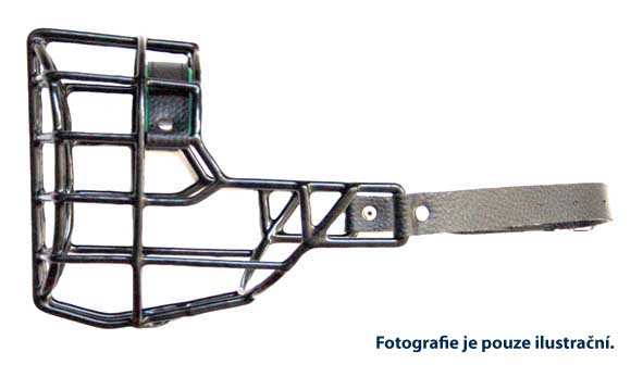 Náhubek gumoplast / kůže - knírač střední PES