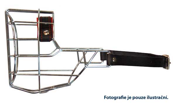 Náhubek zinek / barex střední knírač PES