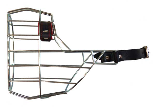 Náhubek zinek / kůže boxer,šarpej PES