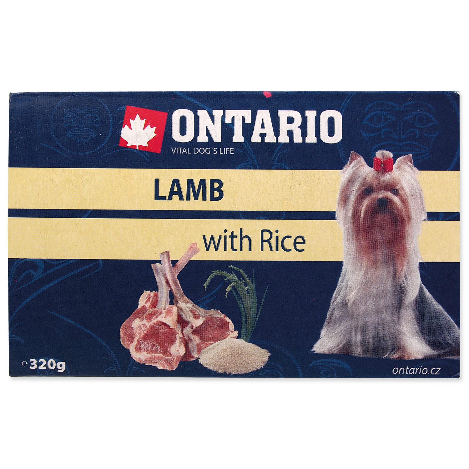 Levně Vanička ONTARIO Dog Lamb with Rice 320 g