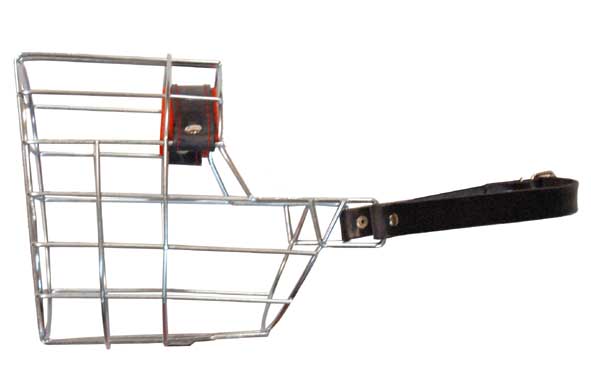 Náhubek zinek / kůže novofundlanský bernardýn PES