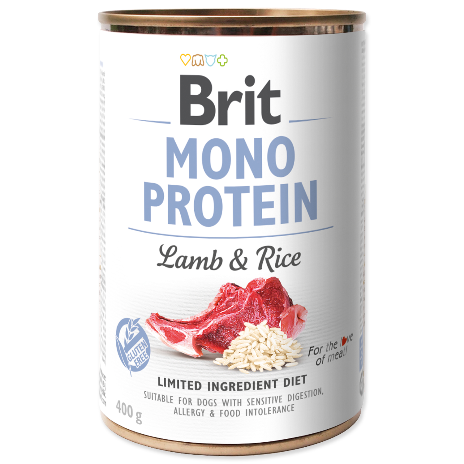 Levně Brit konzerva Mono Protein Lamb & Brown Rice 400 g