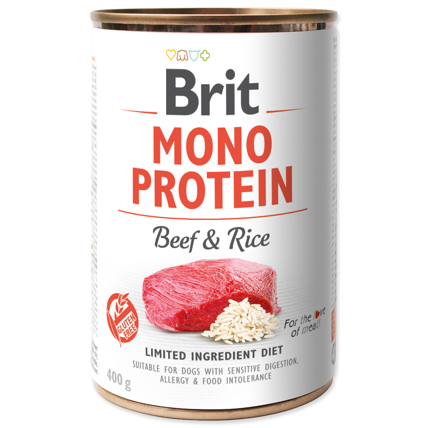 Levně Brit konzerva Mono Protein Beef & Brown Rice 400 g