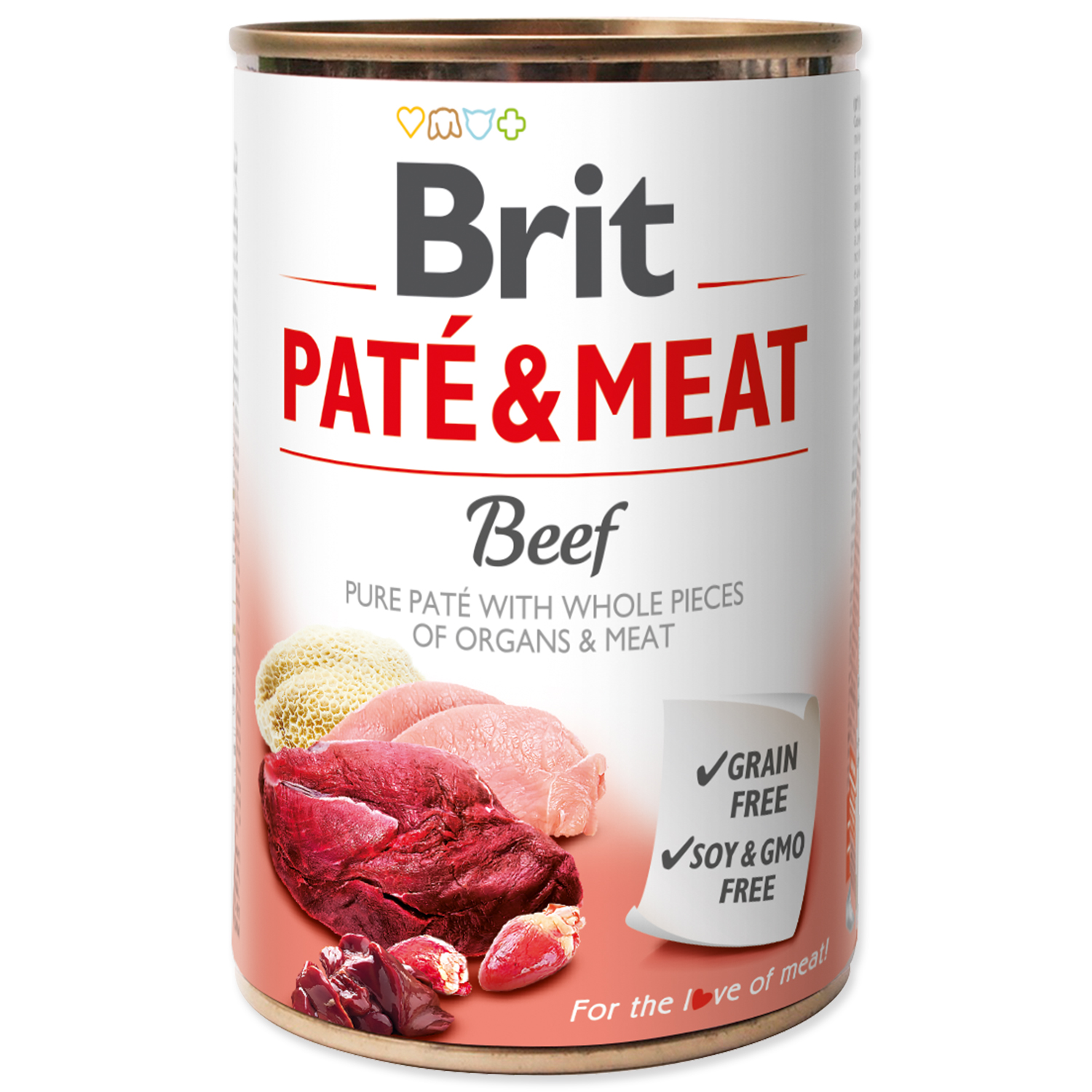 Levně Brit konzerva Paté & Meat Beef 400 g