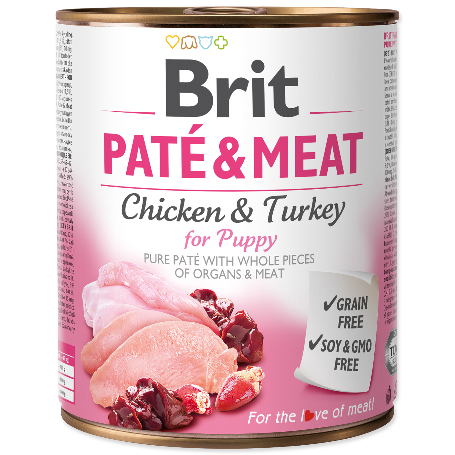 Levně Brit konzerva Paté & Meat Puppy 800 g