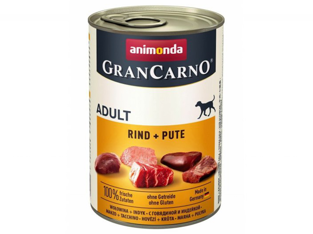 Levně Konzerva Animonda GranCarno hovězí + krůta 400 g