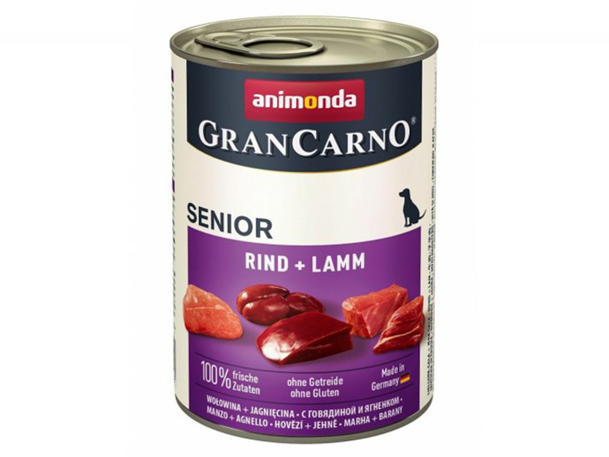 Levně Konzerva Animonda GranCarno Senior hovězí + jehně 400 g