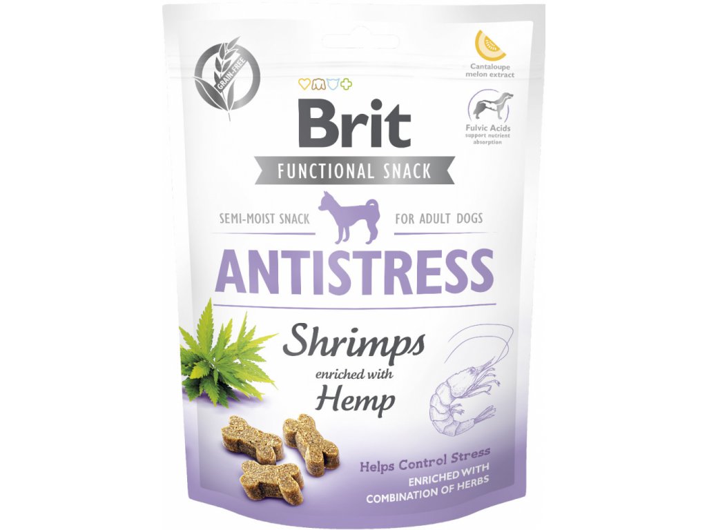 Levně Brit care dog Functional snack Antistress Shrimps 150g