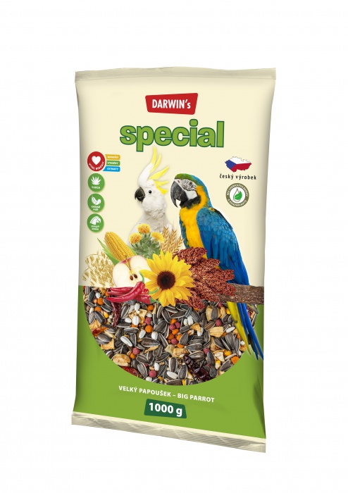 Levně DARWIN'S Special papoušek velký 1kg