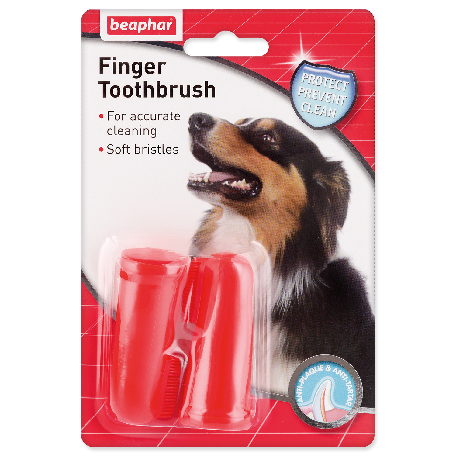 Levně Zubní kartáčky BEAPHAR Dog-A-Dent na prst 2ks