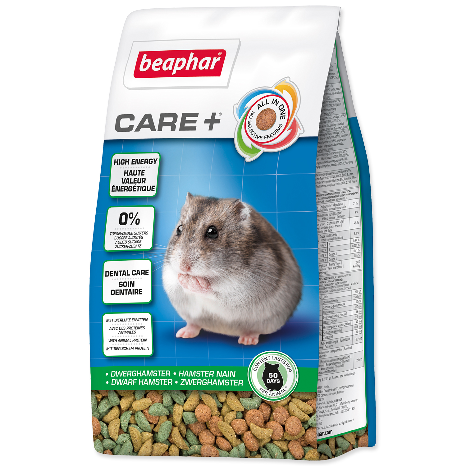 Levně BEAPHAR CARE+ křeček zakrslý 250g