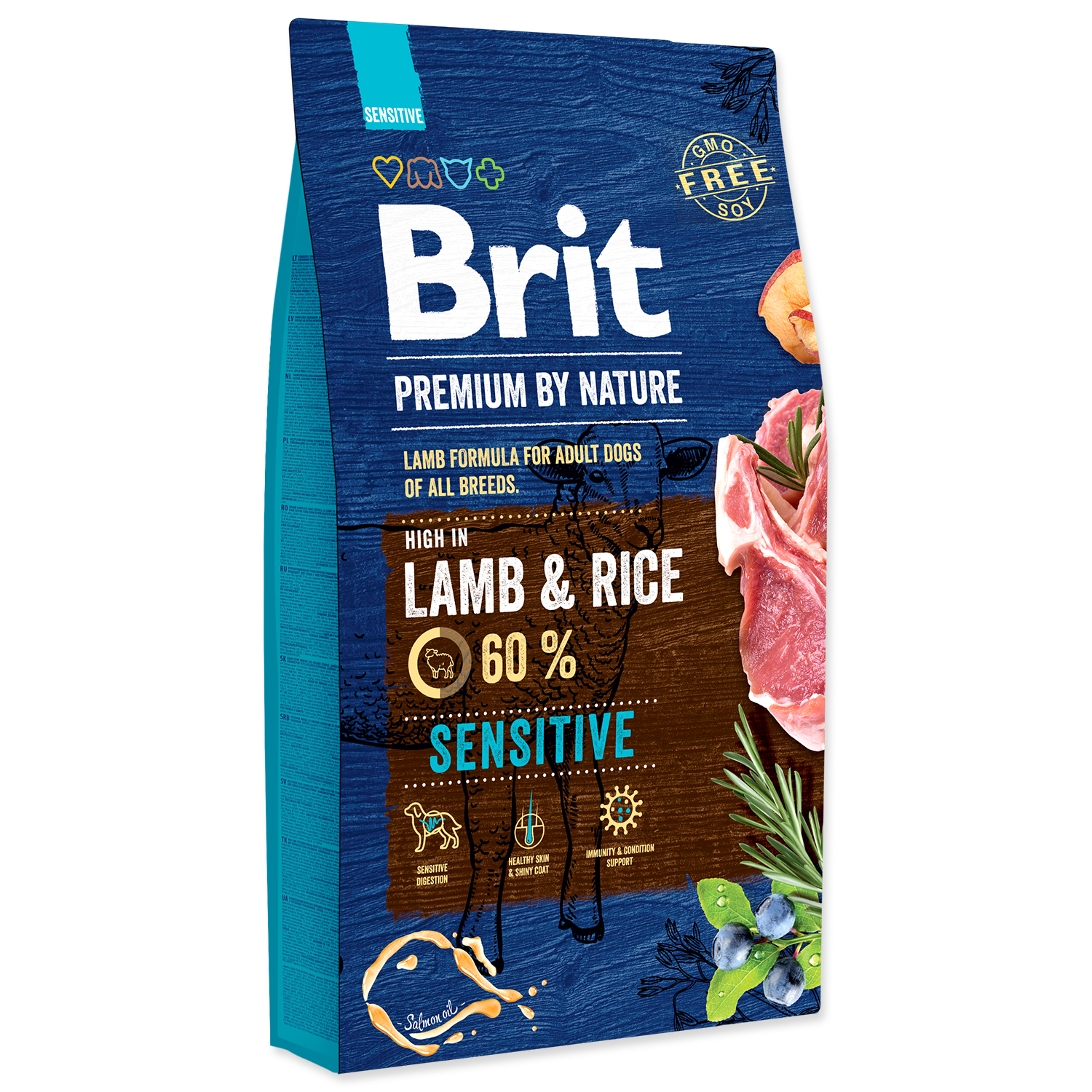 Levně BRIT Premium by Nature Sensitive Lamb 8kg