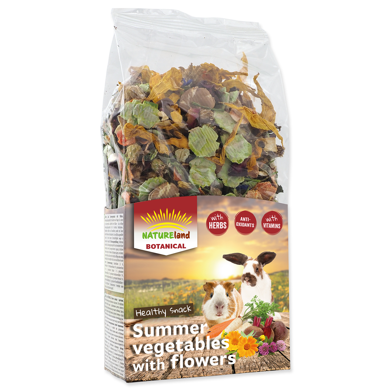 Levně Pochoutka NATURE LAND Botanical letní zelenina s květy 100g