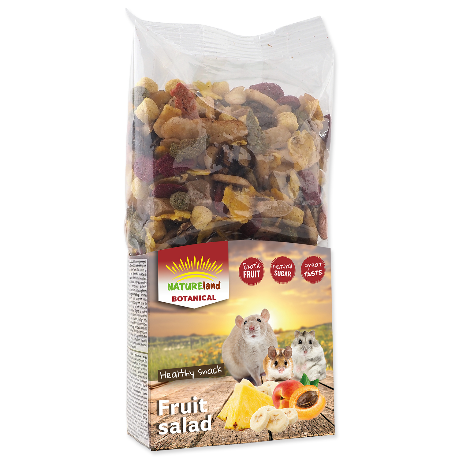 Levně Pochoutka NATURE LAND Botanical ovocný salát 200g