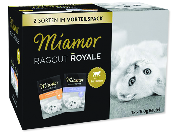 Levně Kapsičky MIAMOR Ragout Royale Kitten v želé multipack 1200 g