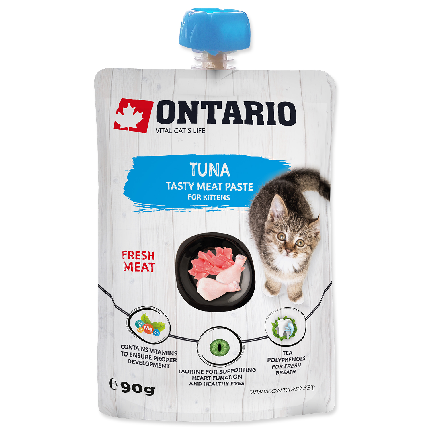 Levně Pasta ONTARIO Kitten tuňák 90g