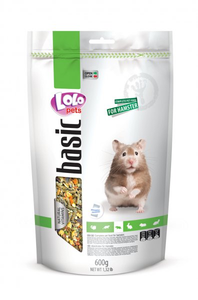 Levně LOLO BASIC kompletní krmivo pro křečky 600 g Doypack