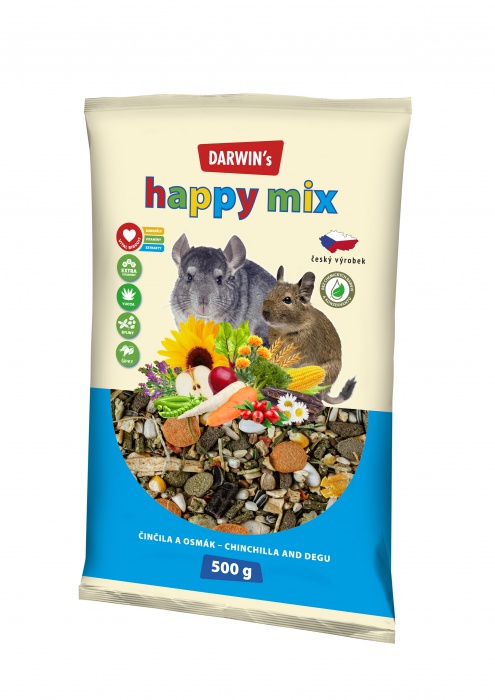 Levně Darwin's classic činčila a osmák happy mix 500g