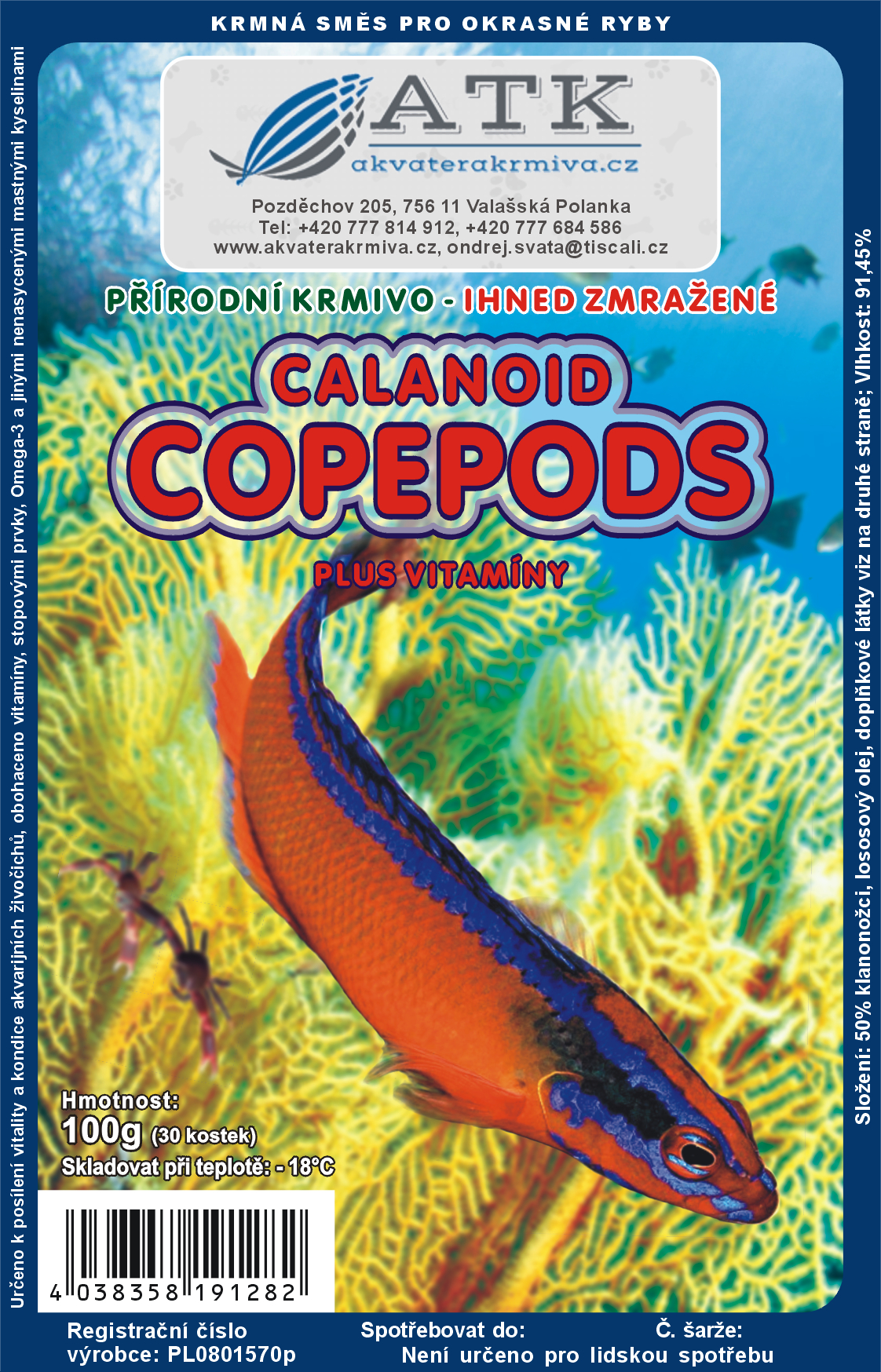 Levně Calanoid copepods 100 g