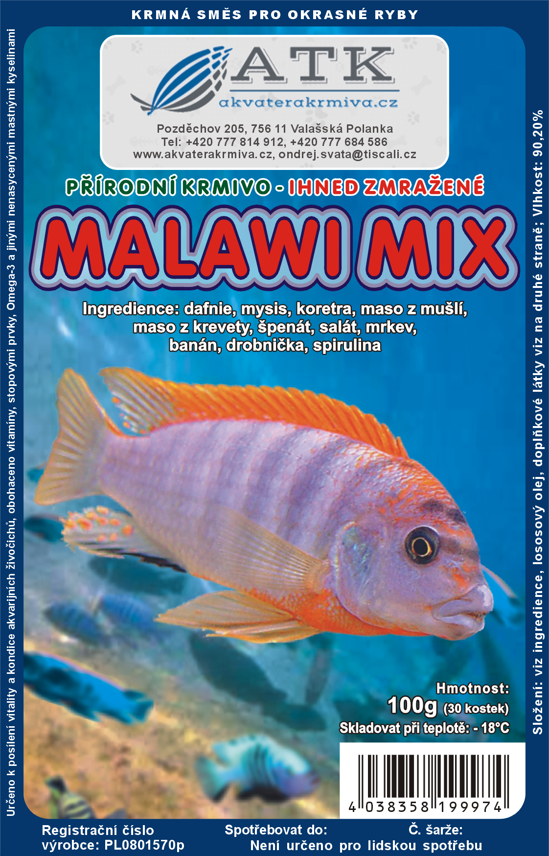 Levně Malawi mix blistr100 g