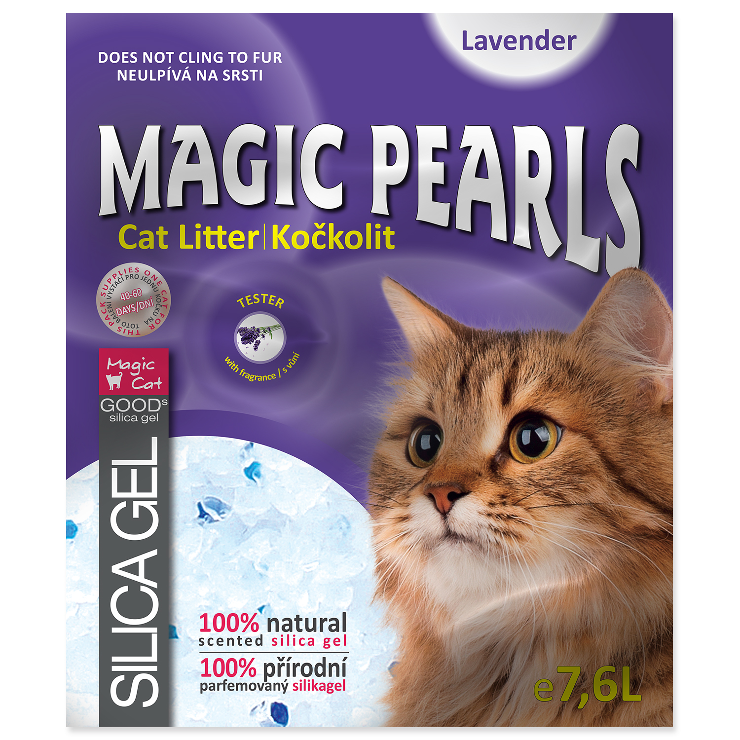 Levně Kočkolit MAGIC PEARLS Lavender 7,6 l