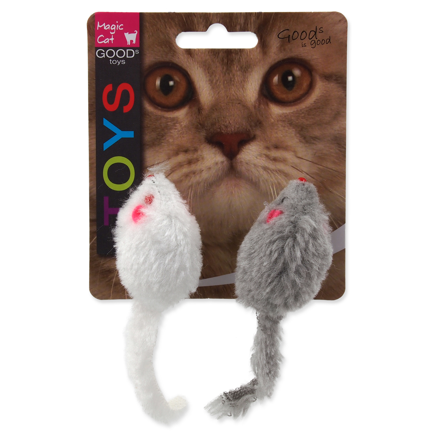 Levně Hračka MAGIC CAT myšky chrastící s catnipem 11 cm