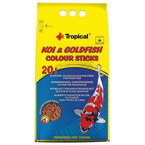 Levně Tropical Pond Koi&goldfish Colour sticks 20 l, 1,6 kg