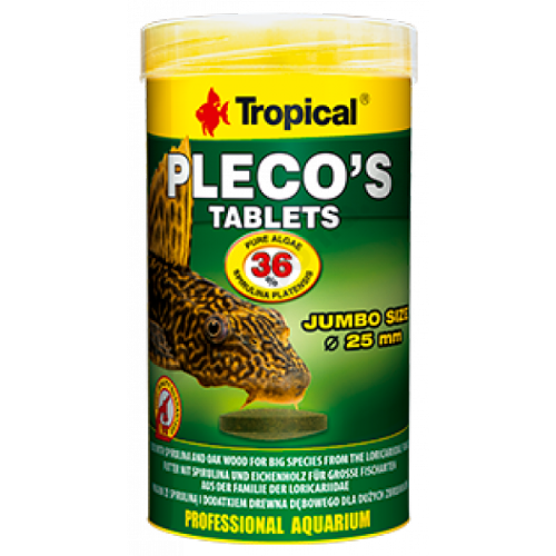 Levně Tropical Pleco's 250ml tablety Jumbo size