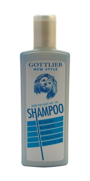 Levně Gottlieb Blue šampon 300ml - vybělující s makadamovým olejem