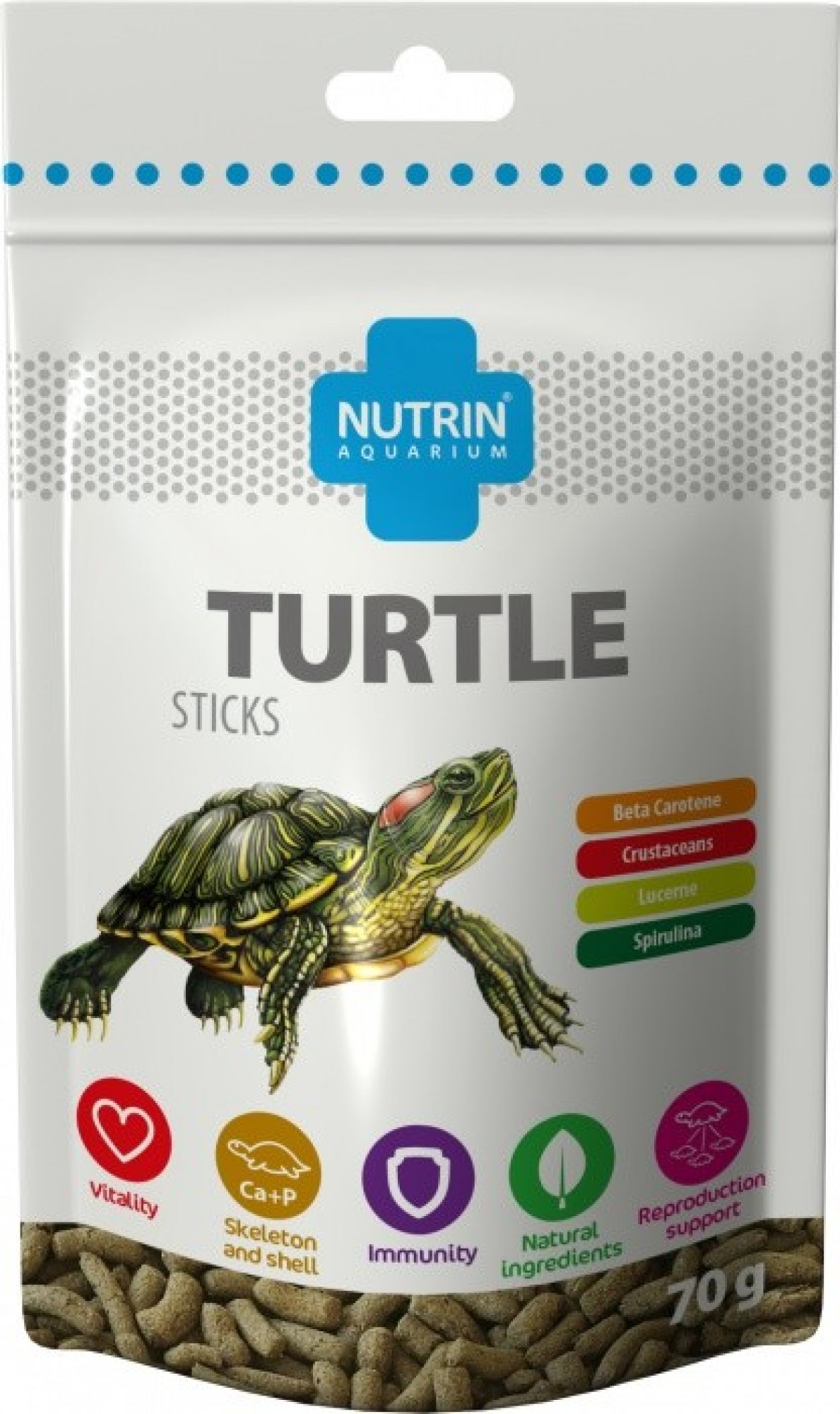 Levně NUTRIN Aquarium turtle stick 70g (250ml)
