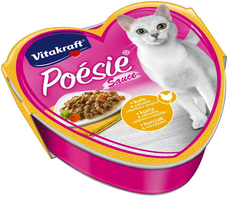 Levně Vitakraft Poésie se šťávou kuře a zelenina 85g