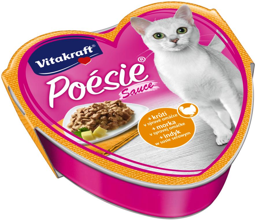 Levně Vitakraft Poésie se šťávou krůta a sýr 85g