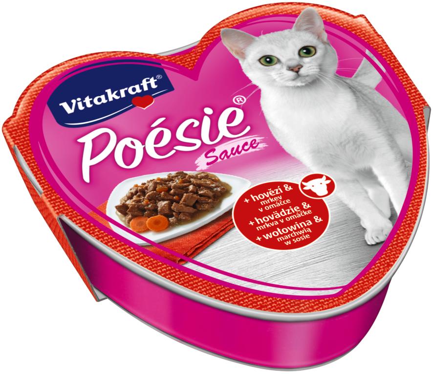 Levně Vitakraft Poésie se šťávou hovězí a mrkev 85 g