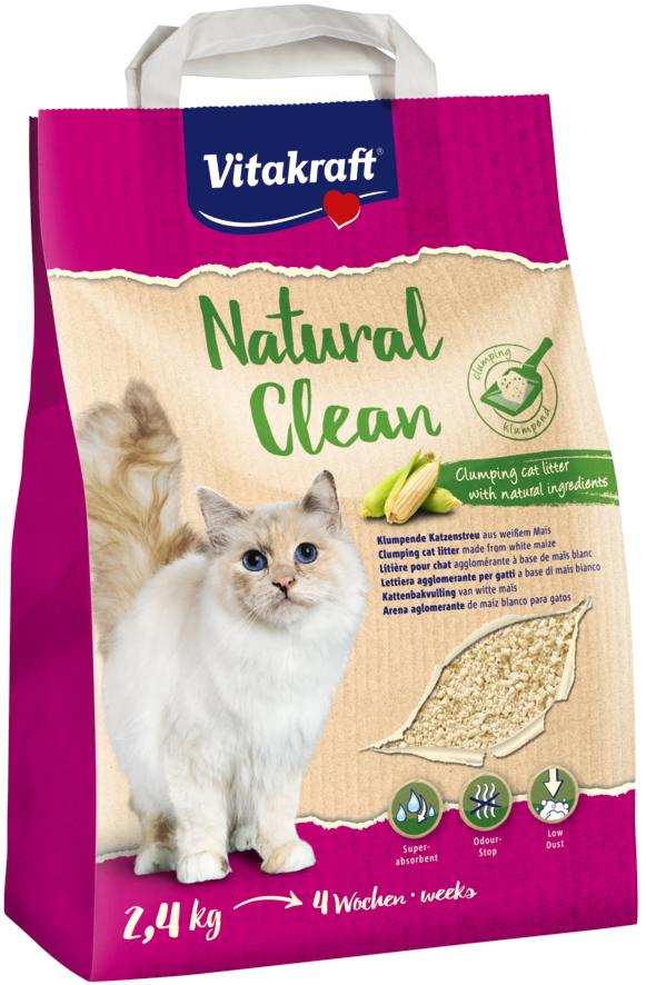 Levně Vitakraft Natural Clean kukuřičná podest. 2,4 kg