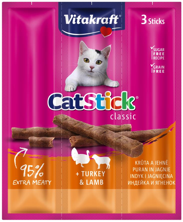 Levně Vitakraft Cat Stick mini krůta-jehně 3 x 6 g