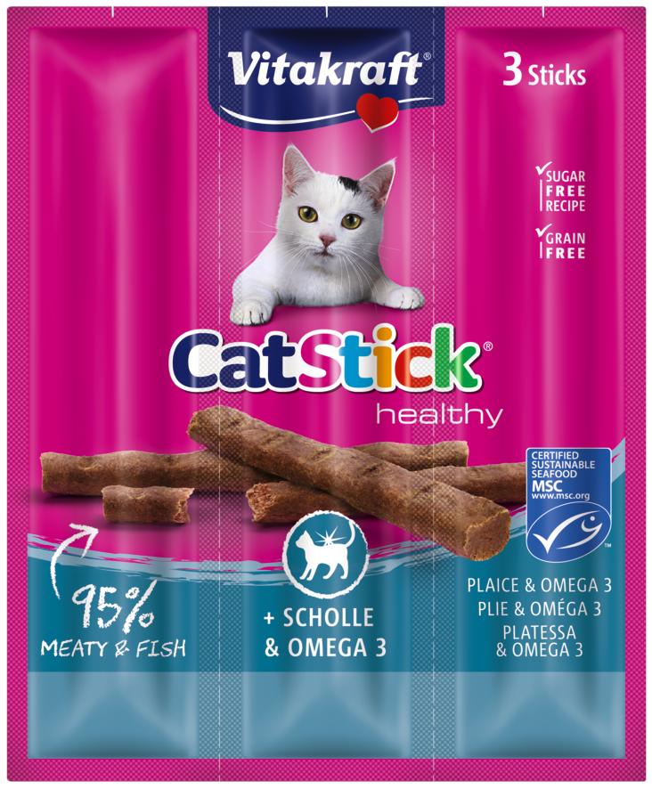 Levně Cat Stick mini platýs+omega 18 g 3 ks