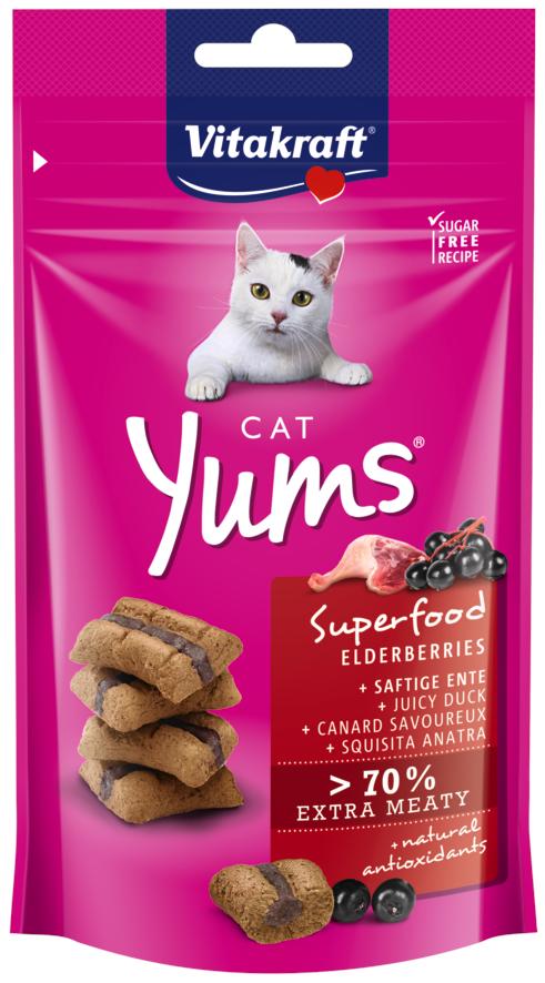 Levně Vitakraft Cat Yums Superfood bezinky 40 g