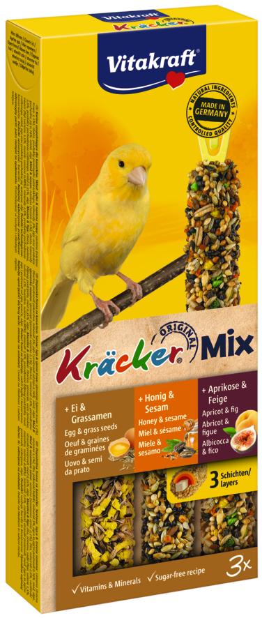 Levně Kracker kanár Trio mix ovoc med 80g