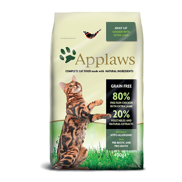 Levně Applaws granule Cat Adult Kuře s jehněčím 400 g