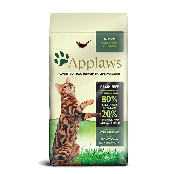 Levně Applaws granule Cat Adult Kuře s jehněčím 2 kg