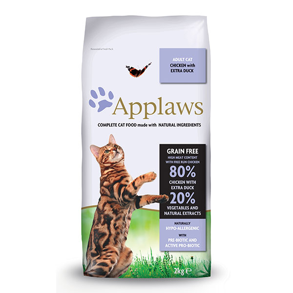 Levně Applaws granule Cat Adult Kuře s kachnou 2 kg