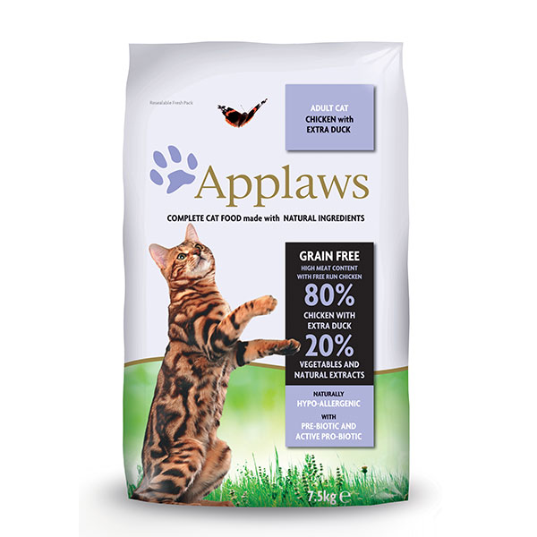 Levně Applaws granule Cat Adult Kuře s kachnou 7,5 kg