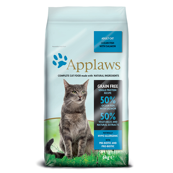 Levně Applaws granule Cat Adult Mořské ryby s lososem 6 kg