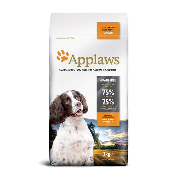 Levně Applaws granule Dog Adult Small & Medium Breed Kuře 2 kg