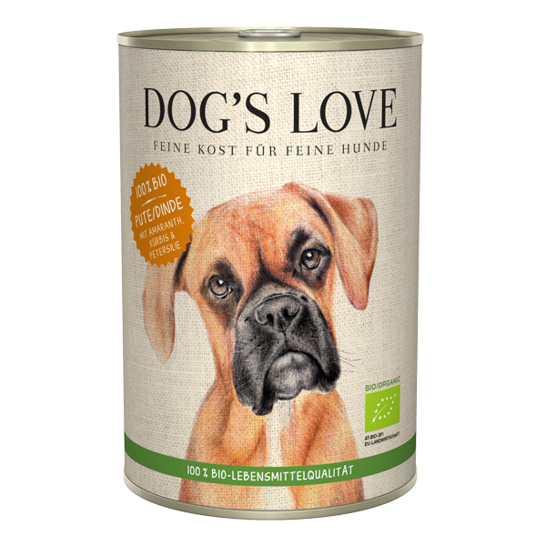 Levně Konzerva Dog's Love Bio Krocan 400 g