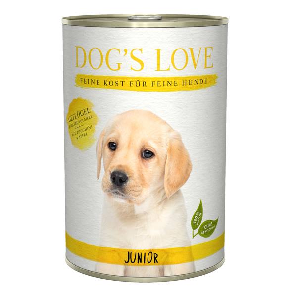 Levně Konzerva Dog's Love Junior Classic Drůbeží 400 g