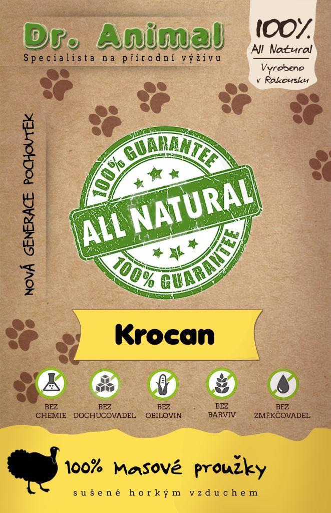 Levně Dr. Animal - krocan proužky 80 g