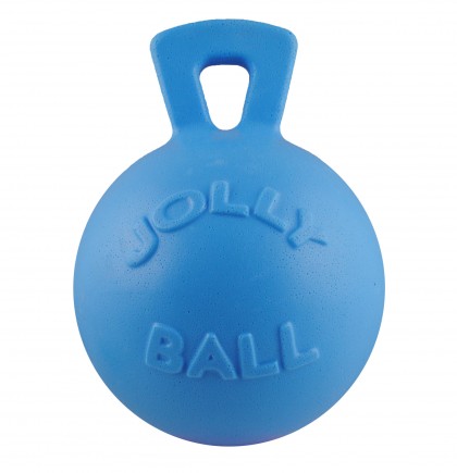 Levně Jolly Ball Tug-n-Toss 10 cm/S - míč s uchem světle modrý (s vůní borůvky)