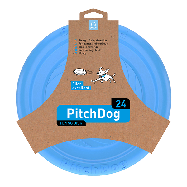 Levně PitchDog létající Disk pro psy modrý 24cm