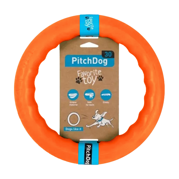 Levně PitchDog tréninkový Kruh pro psy oranžový 28cm